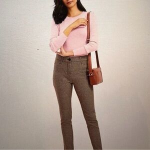 LOFT Petite Sutton Houndsouth stretch Ankle Pants. 00P